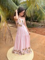 VESTIDO LONGO LISTRADO FLORAL | PRIMAVERA–VERÃO - Imagem 6