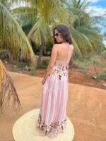 VESTIDO LONGO LISTRADO FLORAL | PRIMAVERA–VERÃO - Imagem 7